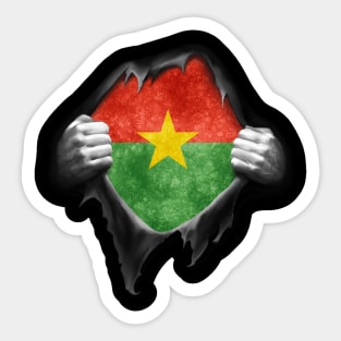 Burkina Faso Flag Burkinabe Roots DNA Pride Gift Sticker